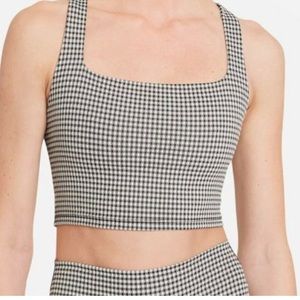 Nike gingham print sports bra